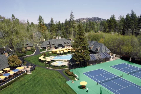 UCLA Lake Arrowhead Lodge aerial view
