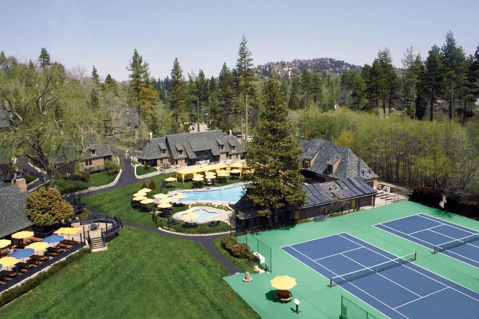 UCLA Lake Arrowhead Lodge aerial view